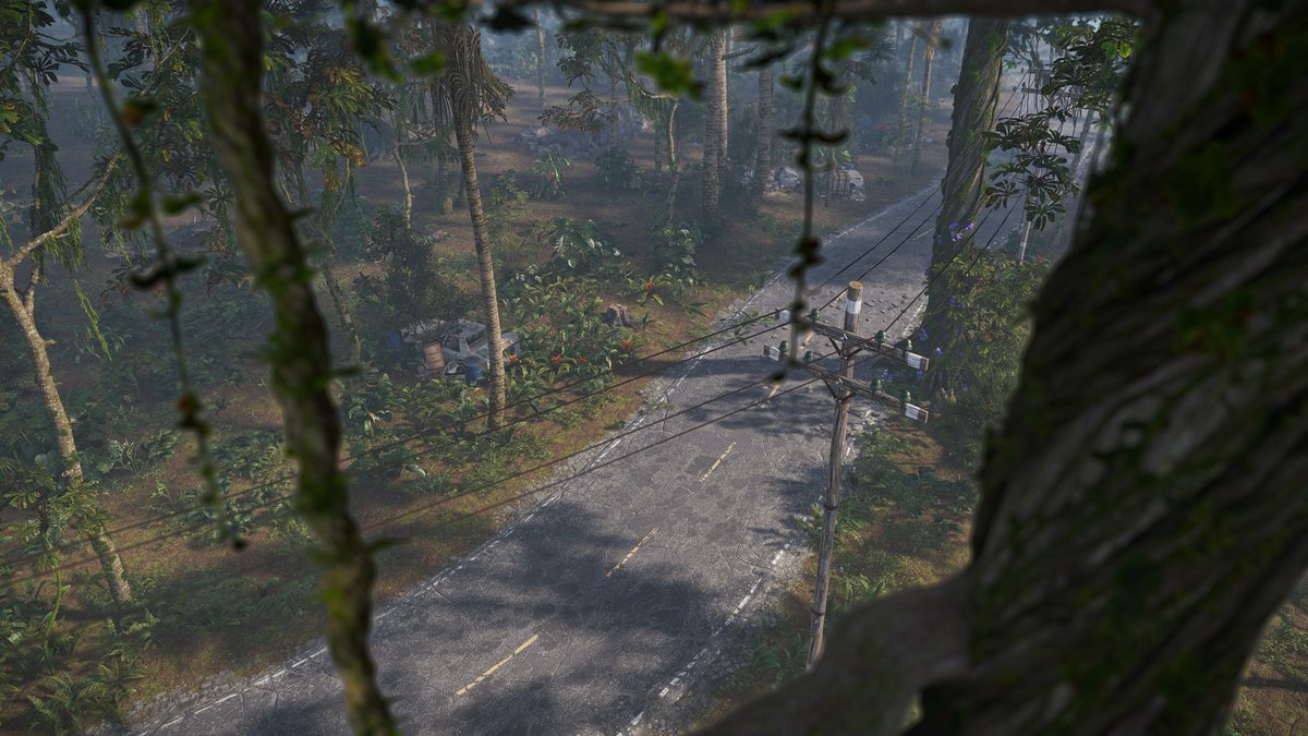 Have you accessed the work-in-progress Jungle Biome? 🐯🌴🐊

Now available to test through 'aux03' on Rust's Staging Branch.
Select it via the game's Steam Beta Participation to download and access it. 🐛