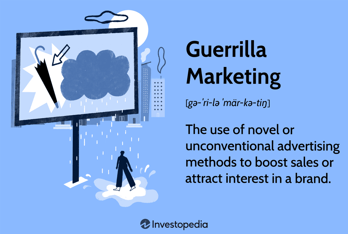 VoxOptima's tweet image. #GuerrillaMarketing: What It Is and How It's Used by @Adam_Hayes_1 | ow.ly/gafh50VEvki @investopedia

"Companies using guerrilla marketing rely on in-your-face promotions to be spread through viral marketing or word of mouth ..."