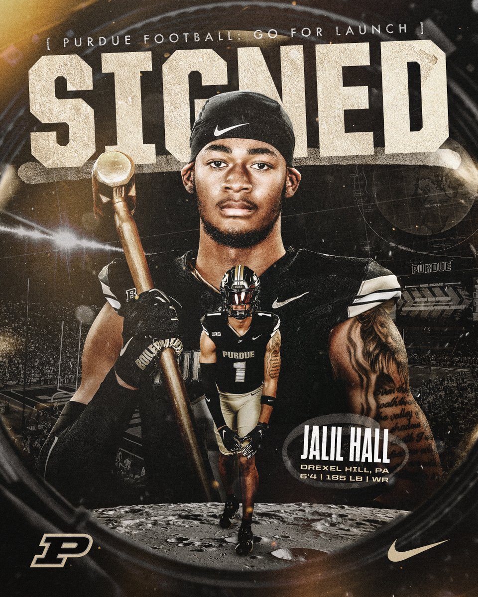 Purdue Football (@boilerfootball) on Twitter photo Starting the week off with some roster news...
Officially official, <a href="/Jalil1Hall/">Jalil Hall</a> is the newest Boilermaker WR!
#BoilerUp25 Starting the week off with some roster news...
Officially official, <a href="/Jalil1Hall/">Jalil Hall</a> is the newest Boilermaker WR!
#BoilerUp25