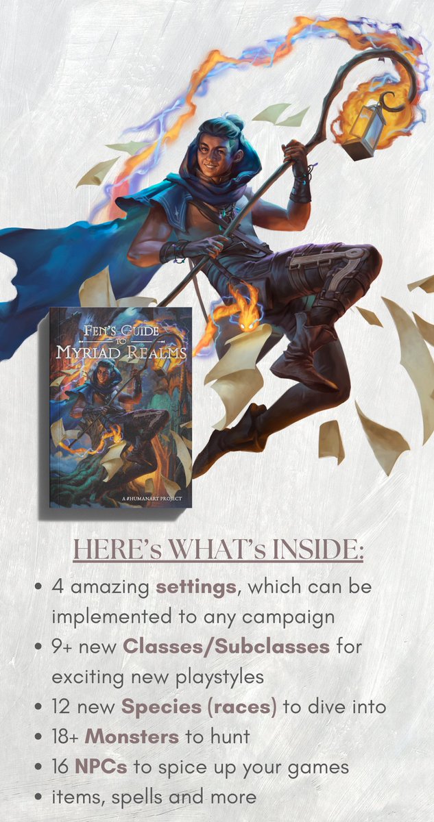 Skaav / Julia 🍃 (@skaavart) on Twitter photo 🔥Fen's Guide to Myriad Realms🔥
Creator Spotlight Day 8
Let me introduce you to these amazing creatives who work on our DnD book (on K!ckstarter)!
<a href="/velnna/">MAF is outta here</a> + Angela Dai (IG) + Adam Ma (bsky) designed 2 amazing gothic-horror monsters!
Check out our ARTBOOK too! 👀
🔗⬇️ 🔥Fen's Guide to Myriad Realms🔥
Creator Spotlight Day 8
Let me introduce you to these amazing creatives who work on our DnD book (on K!ckstarter)!
<a href="/velnna/">MAF is outta here</a> + Angela Dai (IG) + Adam Ma (bsky) designed 2 amazing gothic-horror monsters!
Check out our ARTBOOK too! 👀
🔗⬇️
