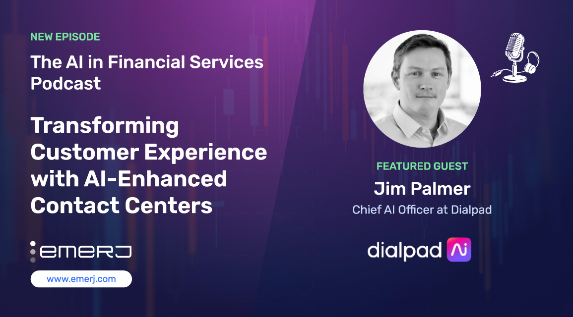 Emerj's tweet photo. Jim Palmer, Chief AI Officer at @dialpad, joins @Emerj’s #AIinFinancialServices to discuss breaking silos, #AI #ROI, and building human-centric #CX at scale:

https://t.co/h3K1xCVv2C https://t.co/sVrWcqwr4g