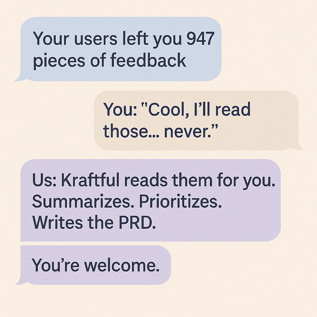 And you were just about to log off early.

We got you. 

kraftful.com