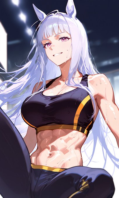 #ゴールドシップ #ウマ娘 ゴルシと一緒にトレーニング(関節技数秒前の絵)