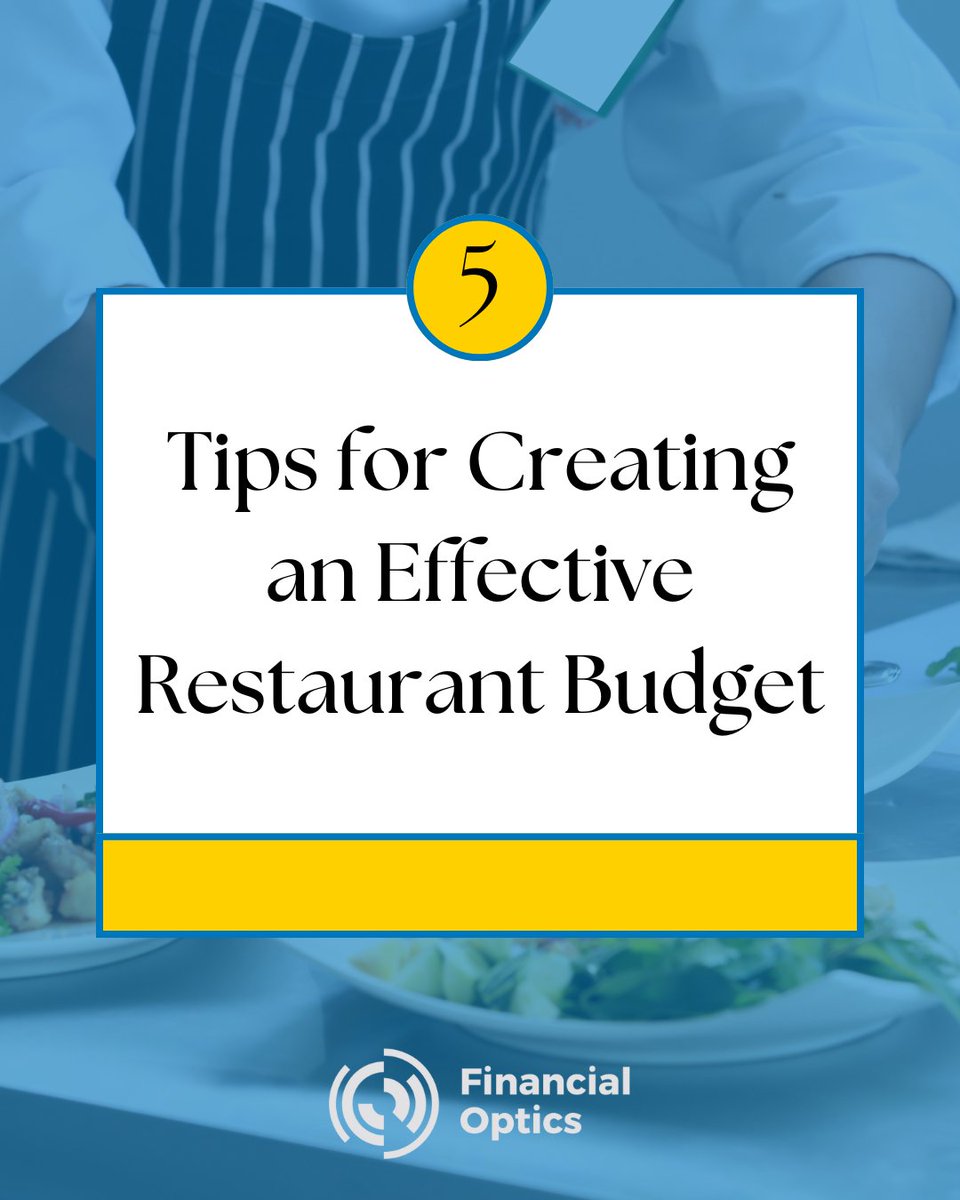 Creating a business budget doesn't have to be overwhelming. Learn how to simplify your restaurant budgeting today: financialopticshq.com/blog/5-simple-… #BudgetingTips #BusinessBudget #FinancialPlanning #BudgetManagement #FinanceTips #MoneyManagement