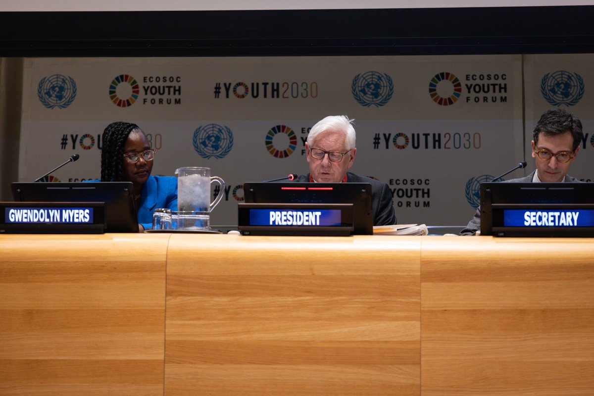 Last week, <a href="/UN_OROLSI/">Acting ASG OROLSI Faisal Shahkar</a> invited four youth to #UNHQ to participate in our #SDG5 thematic session for the #ECOSOCYouth Forum on gender equality, titled #SDG5: Empowered Young Women – Advancing Gender Equality.

Watch the event here:   webtv.un.org/en/asset/k1x/k…