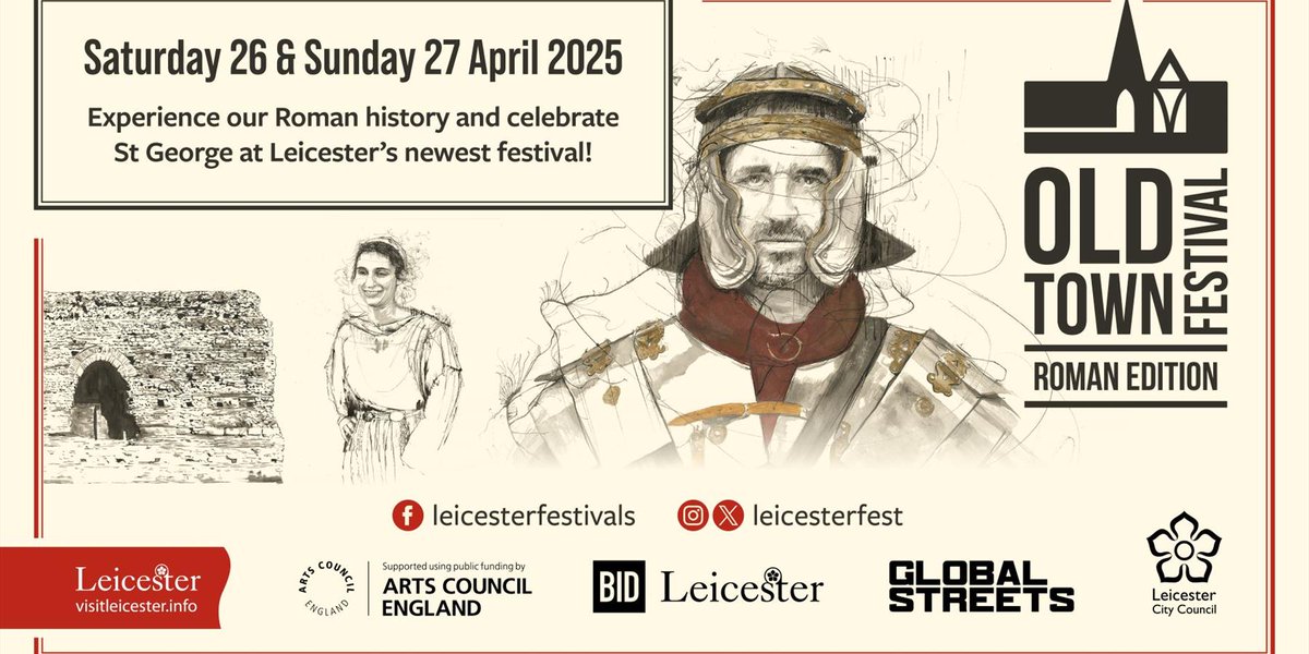 This weekend it's the Roman Edition of the Old Town Festival in #Leicester. Along with <a href="/AnthonyRiches/">Anthony Riches</a>, <a href="/TraffordLj/">LJ Trafford</a> <a href="/reading_riddle/">Kate Cunningham 🐀</a>, <a href="/Romanfiction/">Alex Gough Author</a> and SJA Turney, I'll be selling signed books and contributing to a panel on the Roman Army. Might see you there!