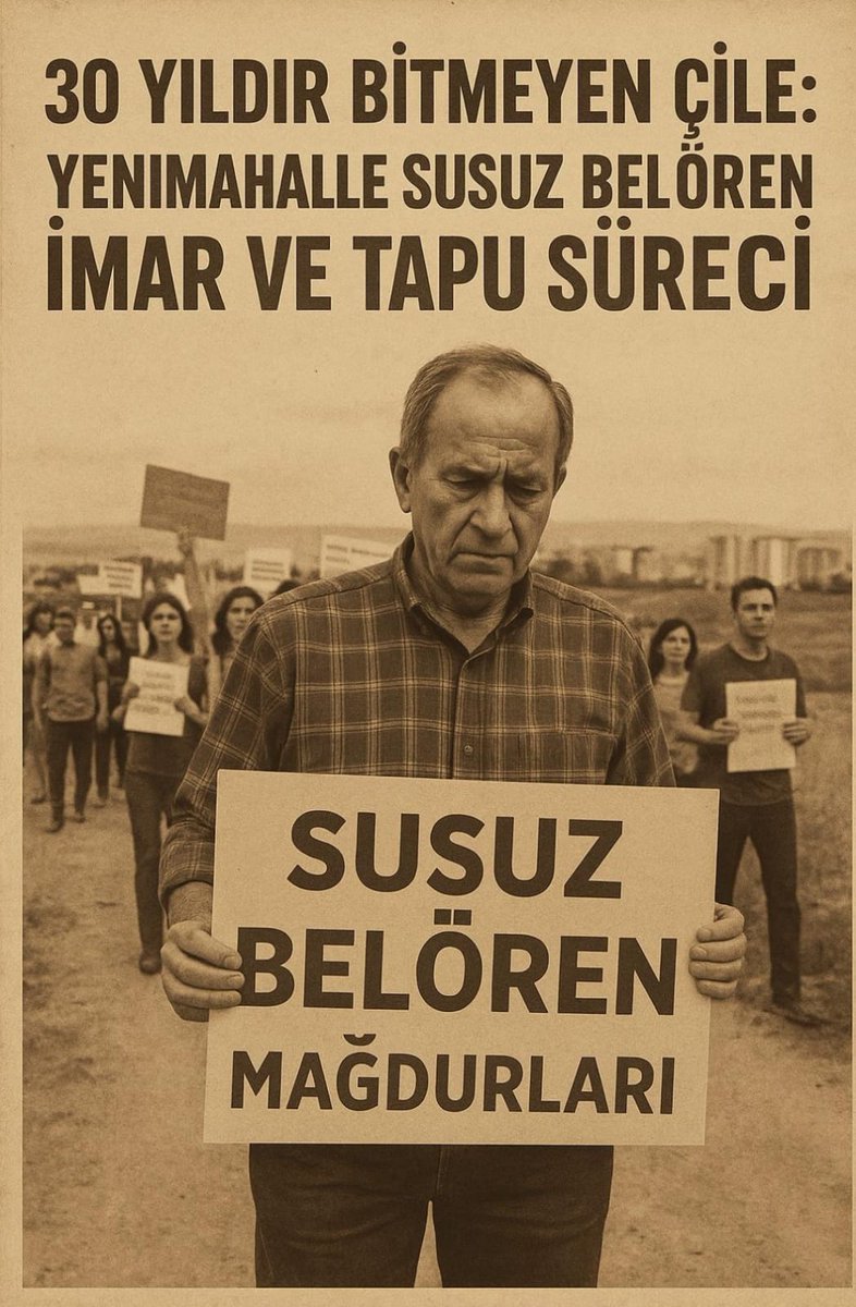 Parselasyon aşamasına gelmiş bölgenin Yenimahalle Tapu Müd. hisse hatalarından dolayı kilitlenmiş olması 30 yıldır mağdurları derinden yaralamakta. Yetkililerden bu mağduriyete son vermelerini talep ediyorz.#BelörenMağdurları <a href="/ankara_tkbm/">Ankara Tapu ve Kadastro Bölge Müdürlüğü</a> <a href="/tkgmgovtr/">Tapu ve Kadastro</a> <a href="/murat_kurum/">Murat KURUM</a> <a href="/csbgovtr/">T.C. Çevre, Şehircilik ve İklim Dğş. Bakanlığı</a>