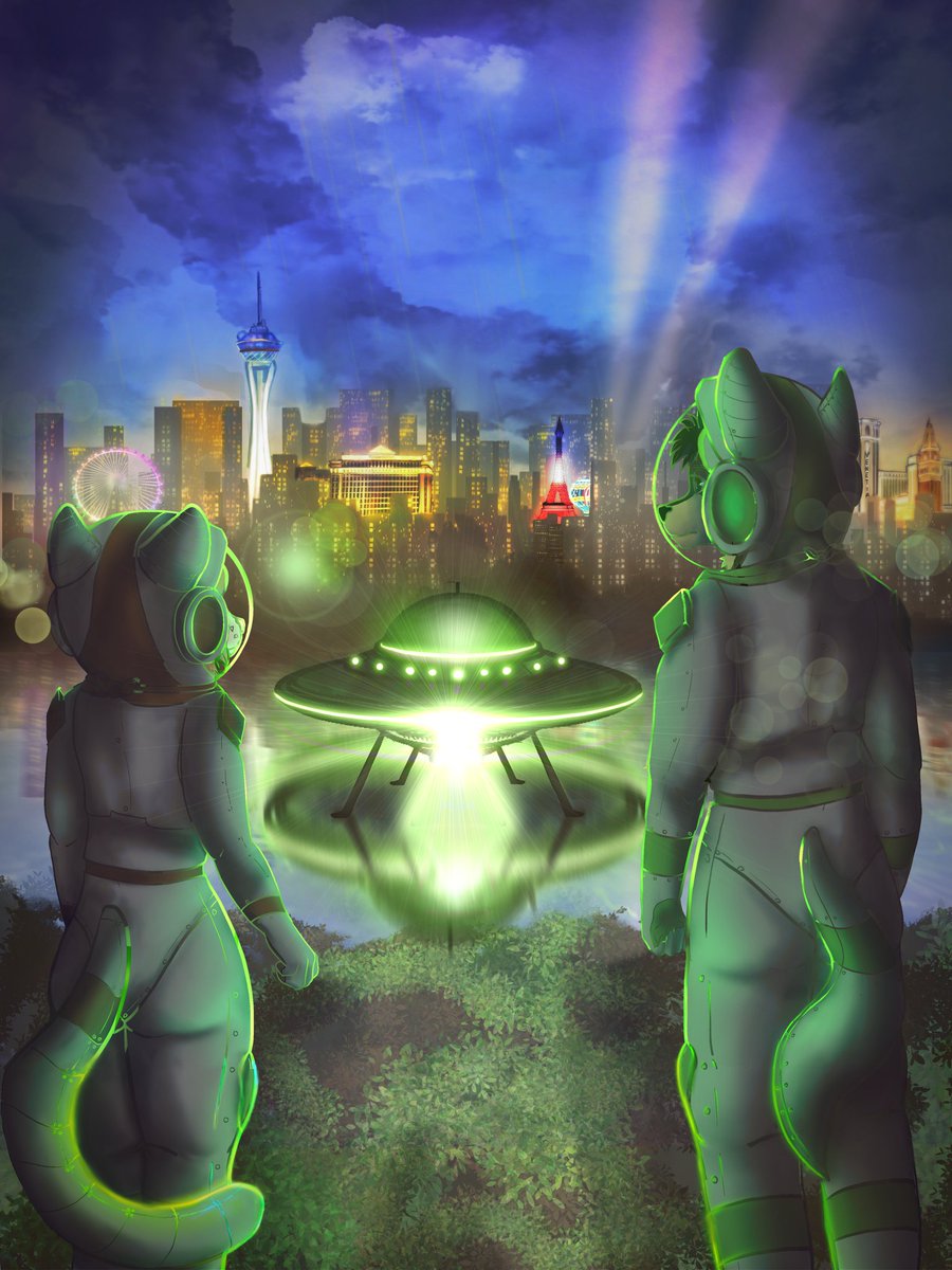 And now the con is over I can share the artwork I did for this year's attendee badge for LVFC as well!!

Been an absolute blast working for the con again on the art team, can't wait to get started on next year's projects 👀👀

#lvfc #lvfc2025 #lasvegasfurcon #lvfc25