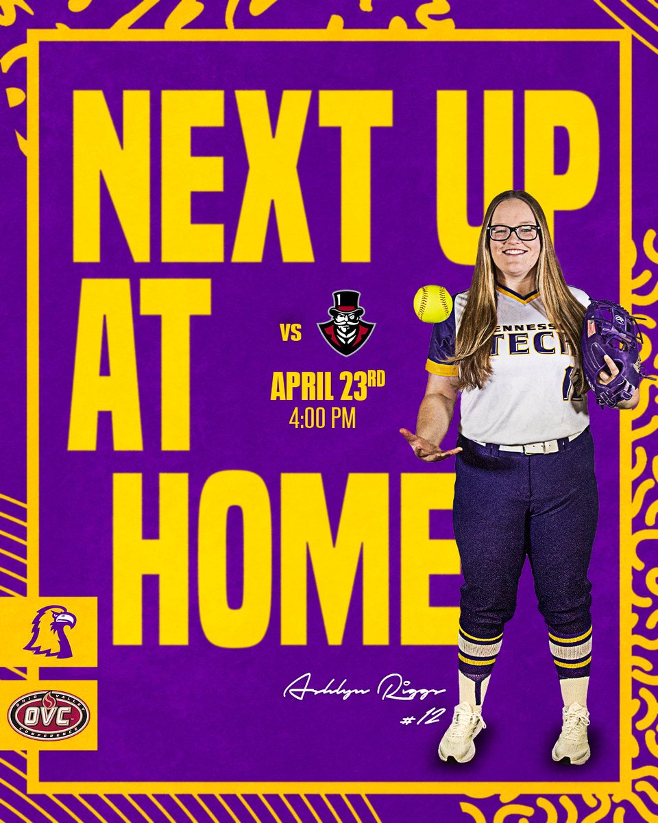 Tennessee Tech Softball (@ttu_softball) on Twitter photo Next up at home!
#WingsUp Next up at home!
#WingsUp