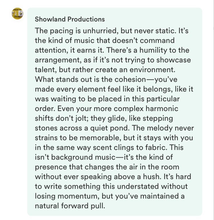Mathieu Karsenti (@mathieukarsenti) on Twitter photo Fantastic feedback to wake up to! Thank you <a href="/ShowlandProd/">Showland Productions</a> !
open.spotify.com/album/6E4TOJmw… Fantastic feedback to wake up to! Thank you <a href="/ShowlandProd/">Showland Productions</a> !
open.spotify.com/album/6E4TOJmw…