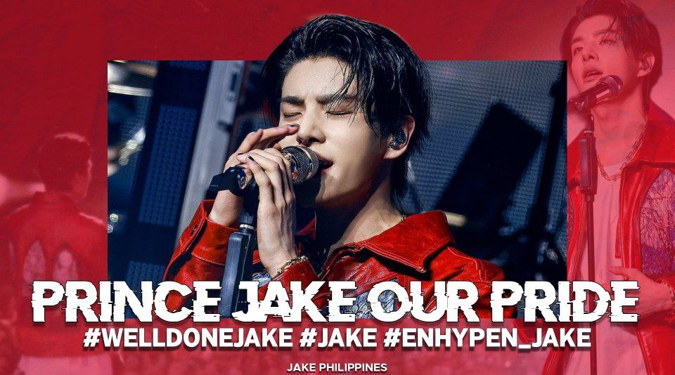 Jake_PHL's tweet photo. TALENT. VISUAL. PERFORMANCE.

You inspire us. We witnessed how much hard work and effort you put into your passion to reach your one and only goal— to make us proud. We appreciate you! 💓🫂

PRINCE JAKE OUR PRIDE
#WELLDONEJAKE #JAKE 
#ENHYPEN_JAKE @ENHYPEN_members @ENHYPEN https://t.co/8BrDU7utbC