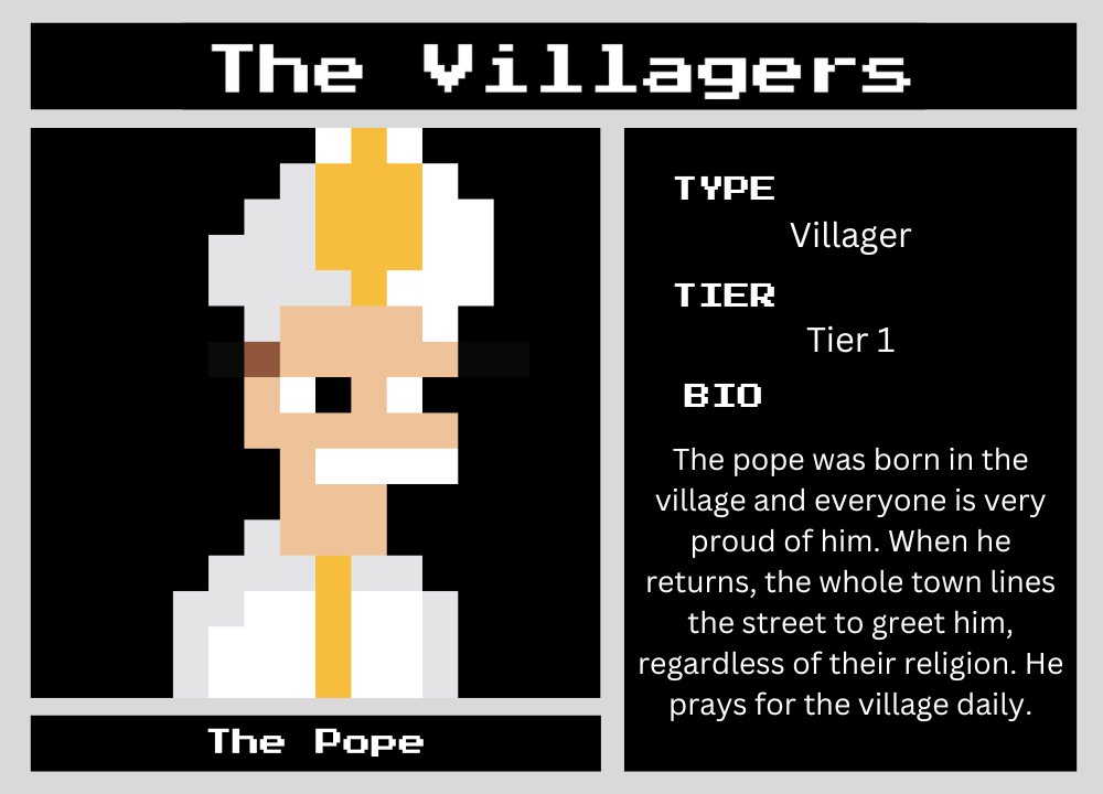 INTRODUCING... "The Pope"