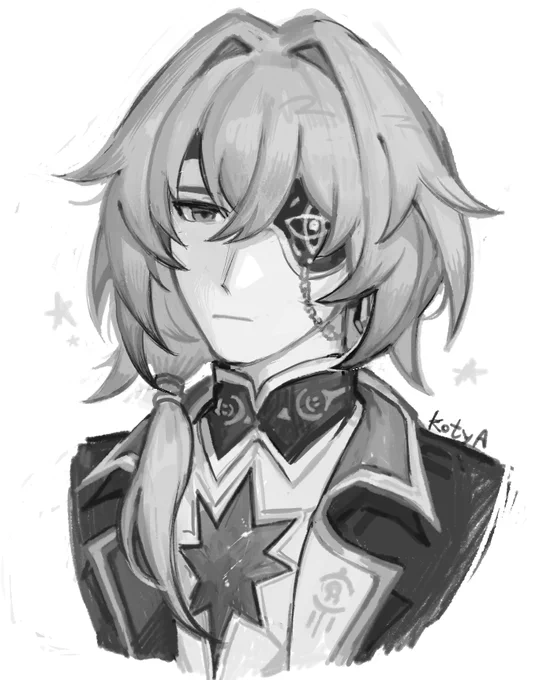I'm free nowNow I'll paint more :D#Anaxa #anaxagoras #AnaxaHSR #hsr #sketch 
