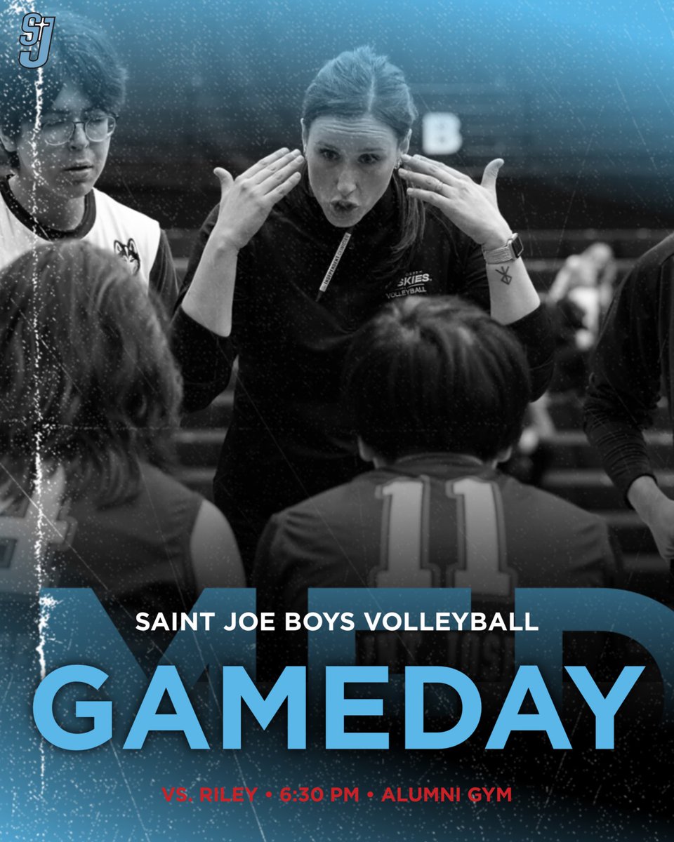 Saint Joseph High School Athletics (@saintjoesports) on Twitter photo It’s Game Day!
<a href="/SJBoysVball/">SB Saint Joe Men’s Volleyball</a> takes on Riley tonight at home.
#GoSaintJoe It’s Game Day!
<a href="/SJBoysVball/">SB Saint Joe Men’s Volleyball</a> takes on Riley tonight at home.
#GoSaintJoe