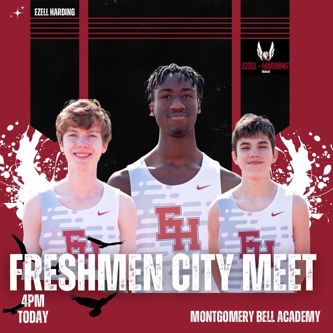 EHTrackandField's tweet image. Eli Huffard, William Aboyage, and Knox Watkins are headed to Nashville’s Freshmen City Meet today.
#builtonbellroad