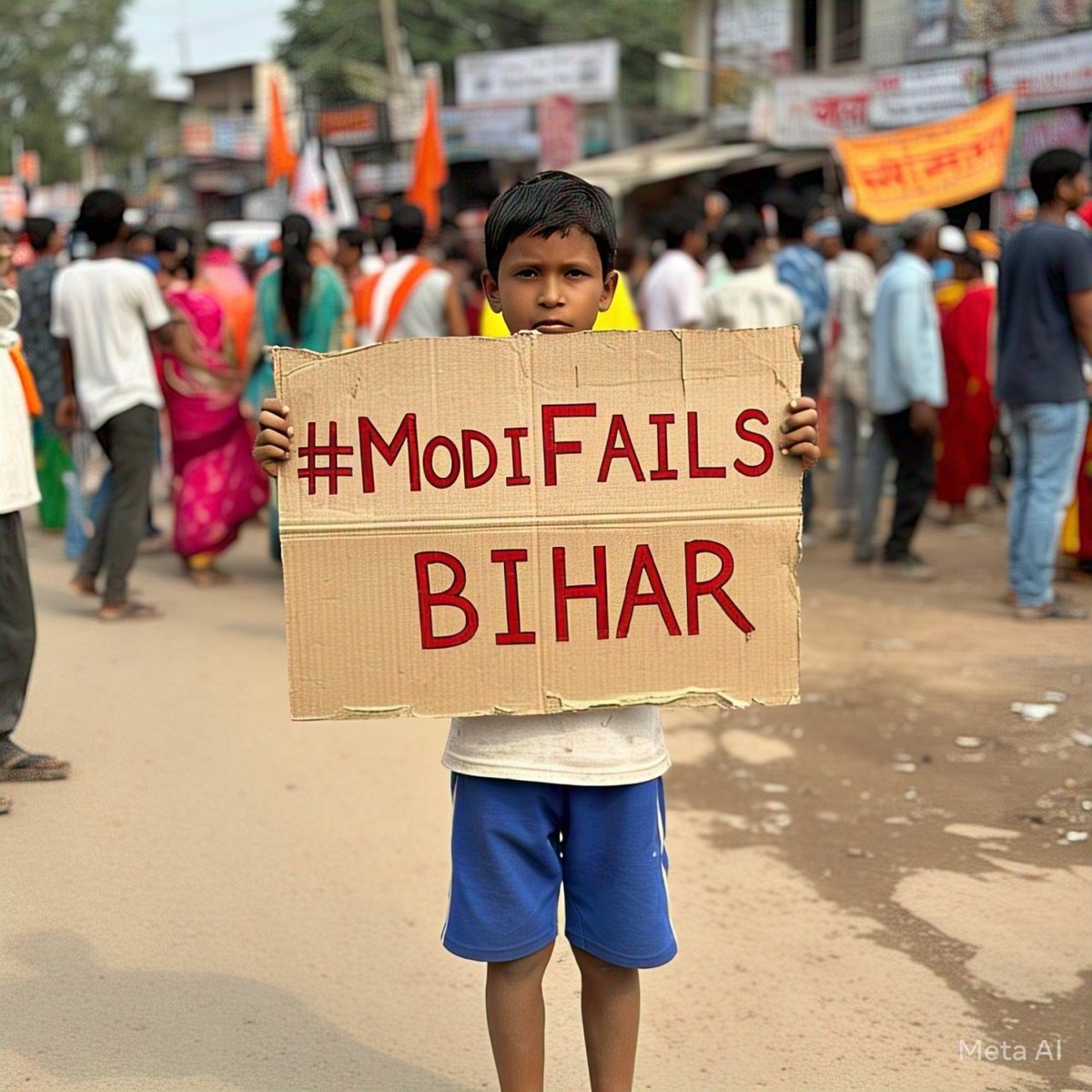 WithLoveBihar's tweet photo. I urge you to join me & trend #ModiFailsBihar on 24th April. Do not get carried away by the grand show that media & social media is preparing for you. 

Few trains or Panchayat Raj day celebrations or MNREGA funds distribution for nation or some funds for Housing scheme is not going to change the destiny of Bihar. 

The new terminal that is planned to be opened will be an incomplete one with no scope for international flights, no aero city, no runway expansion or fog landing system.

Bihar needs to face the reality and ask for better if not equal treatment from Modi govt. Compare Bihar with number of airports opened in UP or defence corridor set up there or textile park. Bihar has nothing.

Bihar is taken for granted as they know how easy it is to fool Biharis emotionally. Veer Kunwar Singh was never remembered but suddenly you see an air show to honor him.

Politicians should fear Biharis not the other way round. No work , no vote.

You have to rise up. Show that you see everything and you will decide based on the work not on emotions or fear of Jungle Raj, it is never coming back. 

Modi is in power since a decade & is in government in Bihar too but we haven't got any PSUs, Industrial Parks, Expressways, Textile/Semiconductor/Plastic/Defence/Toys parks etc, nothing.

We have to highlight this and let them know that we are looking for industrialisation and not alms every now & then. 24th April is the right day to do this. 

Various paid handles will be trending #BiharWithModi or some other planned hashtags but people of Bihar should show that Bihar will no longer get fooled. We need real deals. Politicians should fear the voters. Atleast this time.

I urge you to join me in this trend in highlighting how Bihar has been neglected for so long. 

Failure to convey this message would mean another 5 years of no work & some work during next elections. Let's not allow that to happen. Bihar needs industries urgently. Desperate times needs desparate measures. 

-With Love Bihar 🙏