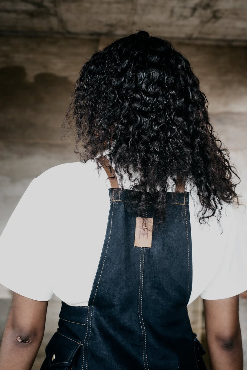 Inspiring confidence through style; Keneilwe Moswane in our retro denim dungaree. 🧵  

#themodernus