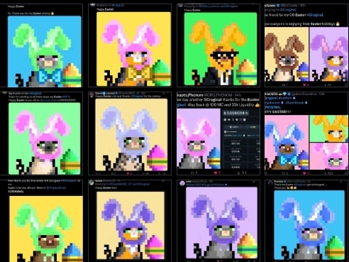 Thanks for the Easter shout outs 
&amp; for sharing your Easter NFTs!

Stuff like this makes us proud of this community! 😊 
We don't need to make money on every NFT release. Sometimes, all it takes is seeing people happy to feel like we have been rewarded for our hard work.

A few