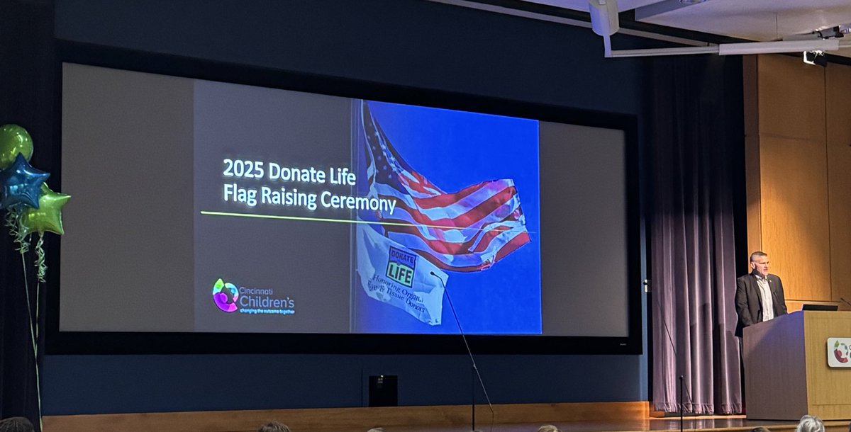 April is national Donate Life Month! Thank you <a href="/CincyChildrens/">Cincinnati Children's</a> for promoting this event each year!