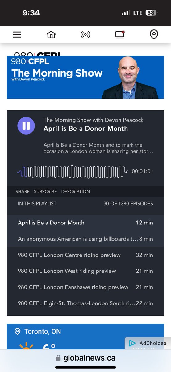 Kathleen Zavarise (@kathleenzav) on Twitter photo An honour to be on the Morning Show 980cfpl in London alongside Dr. Sener spreading awareness #NOTDAW <a href="/TrilliumGift/">Trillium Gift of Life Network (Ontario Health)</a> <a href="/CTAOntario/">CTA Ontario Division</a> #beadonor An honour to be on the Morning Show 980cfpl in London alongside Dr. Sener spreading awareness #NOTDAW <a href="/TrilliumGift/">Trillium Gift of Life Network (Ontario Health)</a> <a href="/CTAOntario/">CTA Ontario Division</a> #beadonor