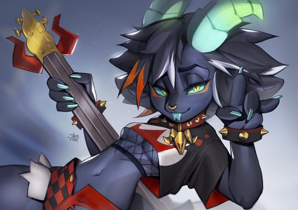 shermugi_shy's tweet photo. Rock it!  

Commisson for @MasterFeline 💫 https://t.co/lxzsS9mLm1