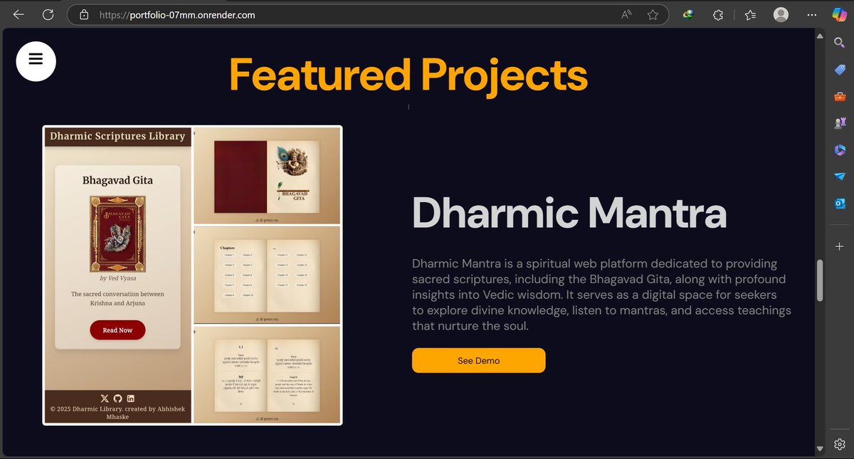 I am looking for opportunities—internship or full-time. If anyone can refer me, it would be really helpful.

Here is my portfolio:
portfolio-07mm.onrender.com