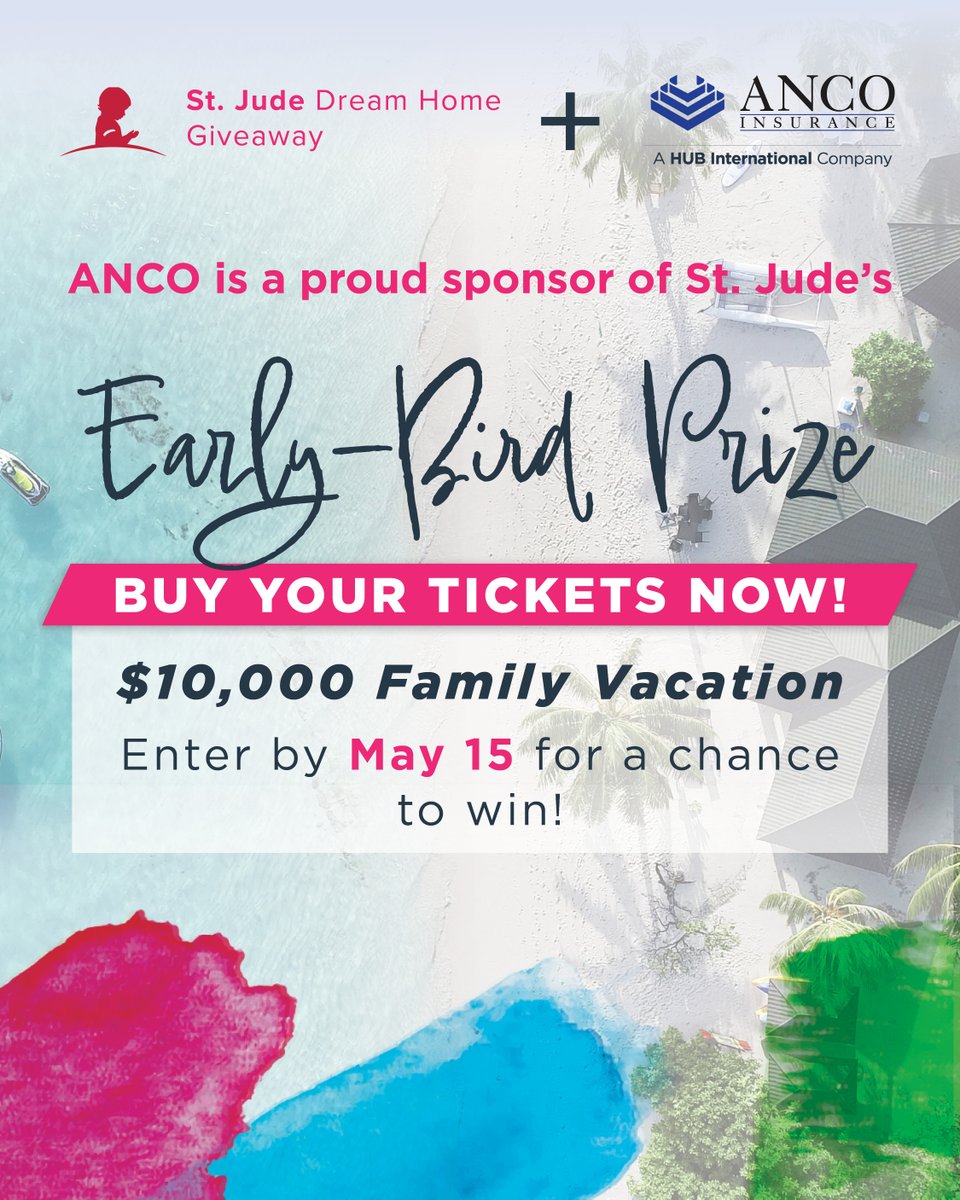🎉 WIN A $10,000 FAMILY VACATION PACKAGE! 🎉

We’re proud to sponsor the Early-Bird Prize in the 2025 St. Jude Dream Home Giveaway in Bryan/College Station! 🏡 Buy your ticket early to win big before the home drawing!

🎟️ hubs.li/Q03j5sbL0