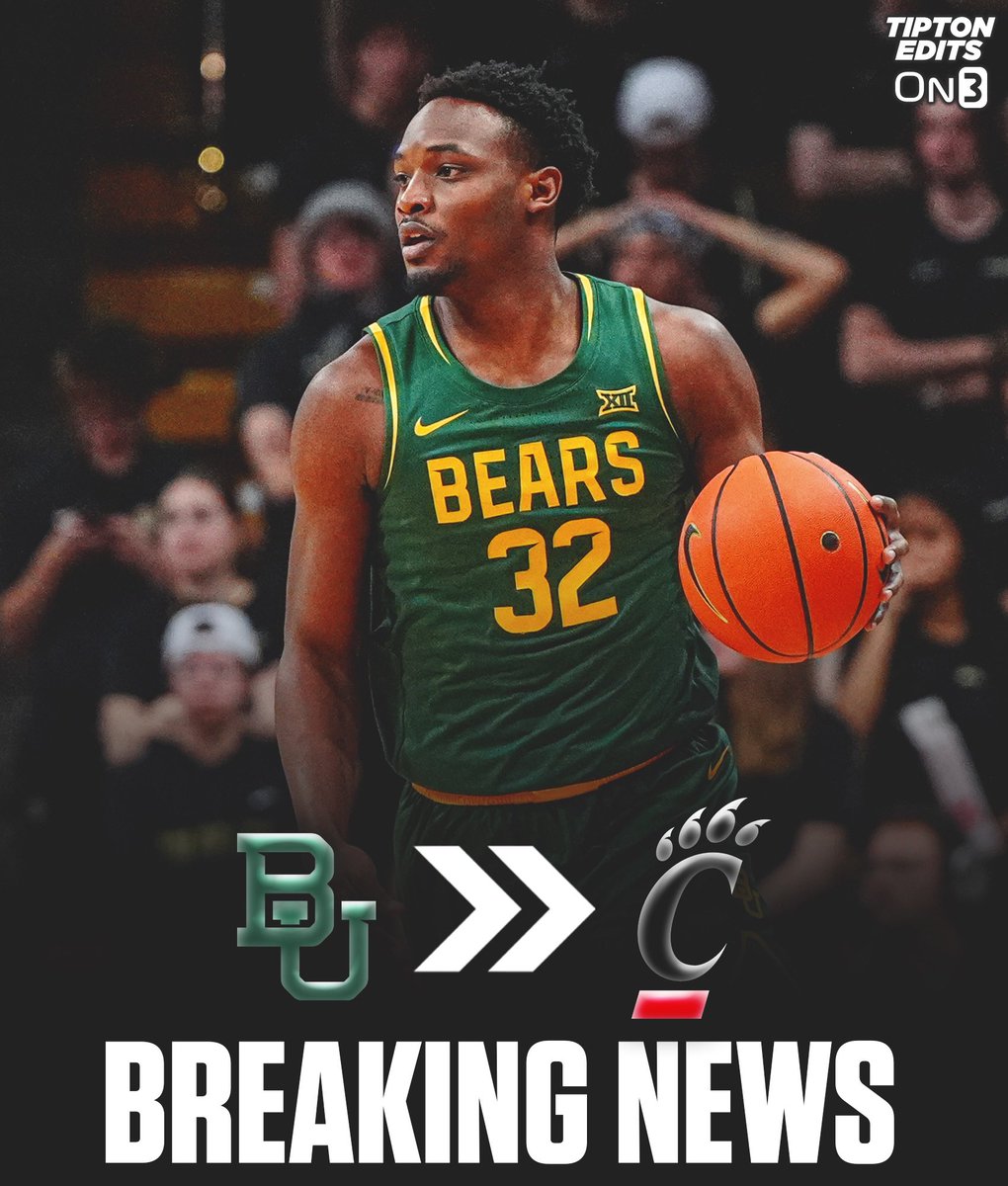 JoeTipton's tweet image. NEWS: Baylor transfer guard Jalen Celestine has committed to Cincinnati, source tells @On3sports. 

The 6-7 senior averaged 7.1 points and 3.5 rebounds per game this season. 

on3.com/news/jalen-cel…
