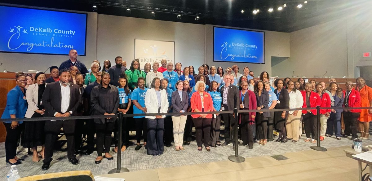 DrNormanCSauce3's tweet photo. During our ⁦⁦@DeKalbSchools⁩ Board of Education meeting on April 21, 2025 - we proclaimed April 14-18, 2025 as Exceptional Children’s Week. Our Board recognized the heart work of our stellar Exceptional Ed staff in support of our Exceptional scholars, everyday! https://t.co/z82FQT4AqX