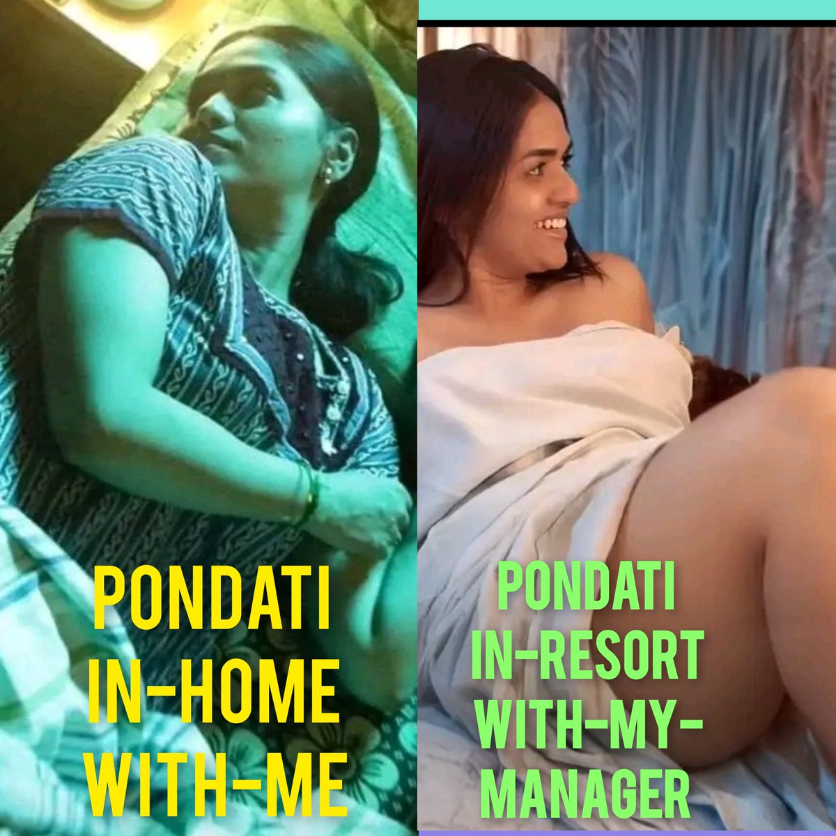 அய்யோ என் பொண்டாட்டி ஹோம்லியா ஒரு லூக் தரா 
பாஸ் கூட இருகிரபோ Cuck ஃபீல் தரா.... வாழ்க்கைல ஒரு தடவையாகும் என் பொண்டாட்டிய காசுக்கு ஒரு nyt அனுப்பி வைக்கணும் Item aha