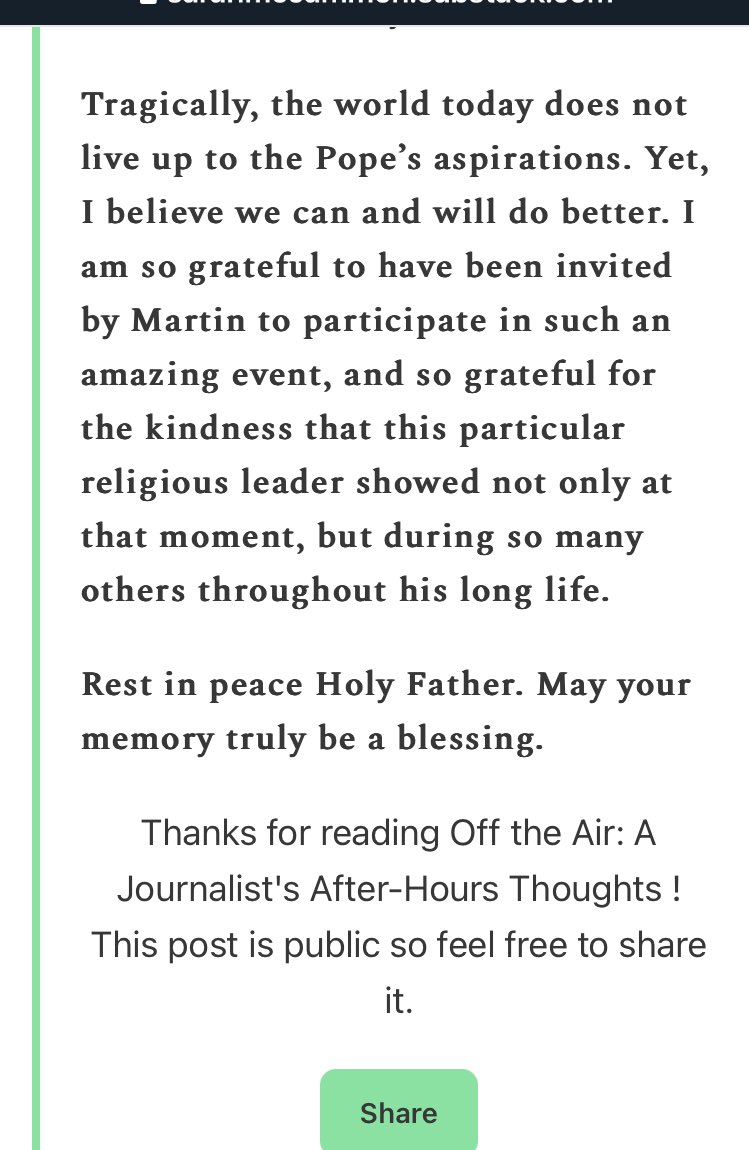 Genuinely lovely memory of Pope Francis &amp; his belief in #InterfaithDialogue