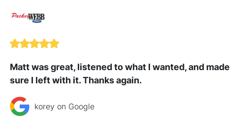 PackeyWebb's tweet photo. We love to hear from our customers! Thanks so much for leaving a five-star review, Korey! We are thrilled to hear you are satisfied in not only your purchase, but the buying process! Safe travels! https://t.co/5WcstXzD74