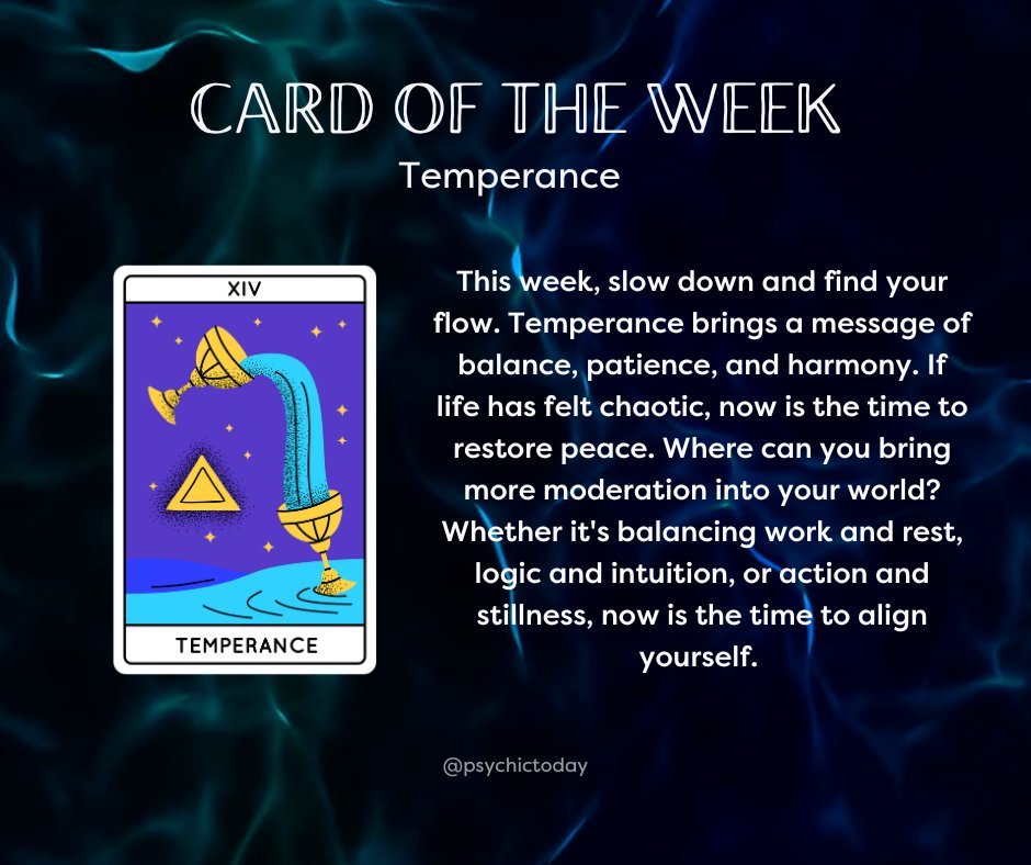 PsychicToday's tweet image. Balance ⚖️

#cardoftheweek #angelcard #tarotcard #tarotreading #angel #angelguidance #majoracrana #temperance