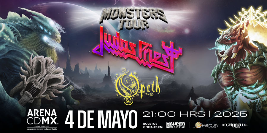 ArenaCdMexico's tweet photo. La gira #MonstersTour de @judaspriest + @OfficialOpeth llega el próximo 4 de mayo. 🤘🏼🔥

¿Ya tienes tus boletos para este épico encuentro?

🎟: https://t.co/311IYvmHU8 https://t.co/L1NOaNqTt8
