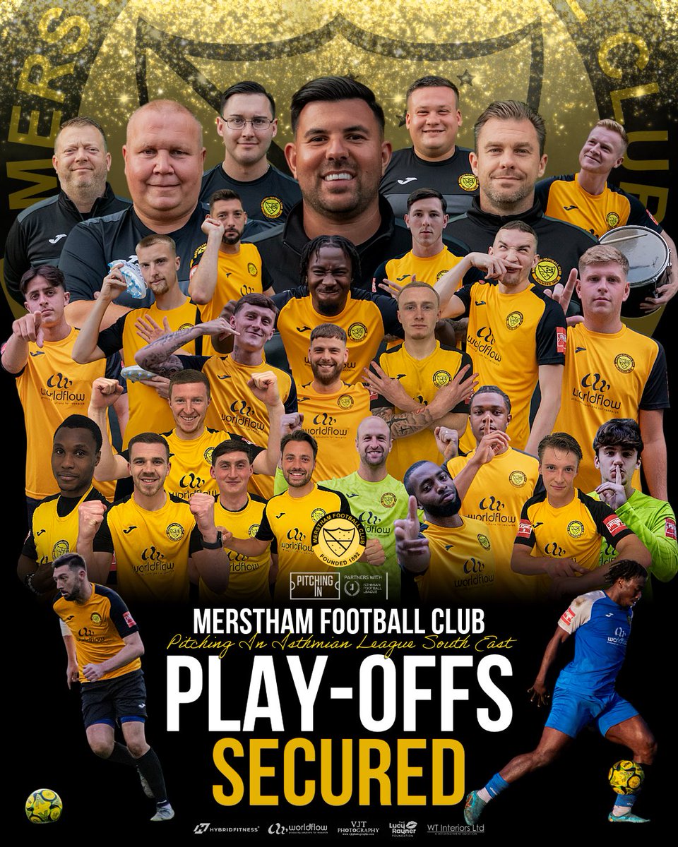 Merstham FC (Official) (@mersthamfc1892) on Twitter photo ๐ฃ๐๐๐ฌ-๐ข๐๐๐ฆ ๐ฆ๐๐๐จ๐ฅ๐๐.
After todayโs 2-2 draw, the Moatsiders have booked their place in the play-offs!
A monumental achievement for <a href="/JDecruz10/">Jamie Decruz</a> and the lads - what a season!
We will head to <a href="/SittingbourneFC/">Sittingbourne FC</a> for the Semi-Final next Tuesday night (29th).
#COYM ๐งก๐ค ๐ฃ๐๐๐ฌ-๐ข๐๐๐ฆ ๐ฆ๐๐๐จ๐ฅ๐๐.
After todayโs 2-2 draw, the Moatsiders have booked their place in the play-offs!
A monumental achievement for <a href="/JDecruz10/">Jamie Decruz</a> and the lads - what a season!
We will head to <a href="/SittingbourneFC/">Sittingbourne FC</a> for the Semi-Final next Tuesday night (29th).
#COYM ๐งก๐ค