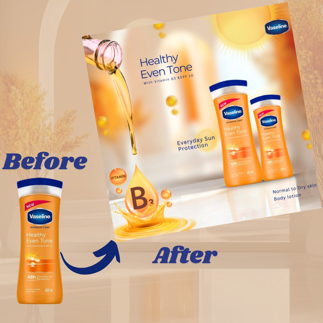 Evajlin1's tweet image. Before vs. After.
I turned a product into a brand — because branding is more than a label; it’s the experience. 
#Vaseline #VaselineDesign #BeforeAndAfterDesign #ProductBranding #GraphicDesign #CSMCreativeHub #DesignTransformation #SkinCareDesign