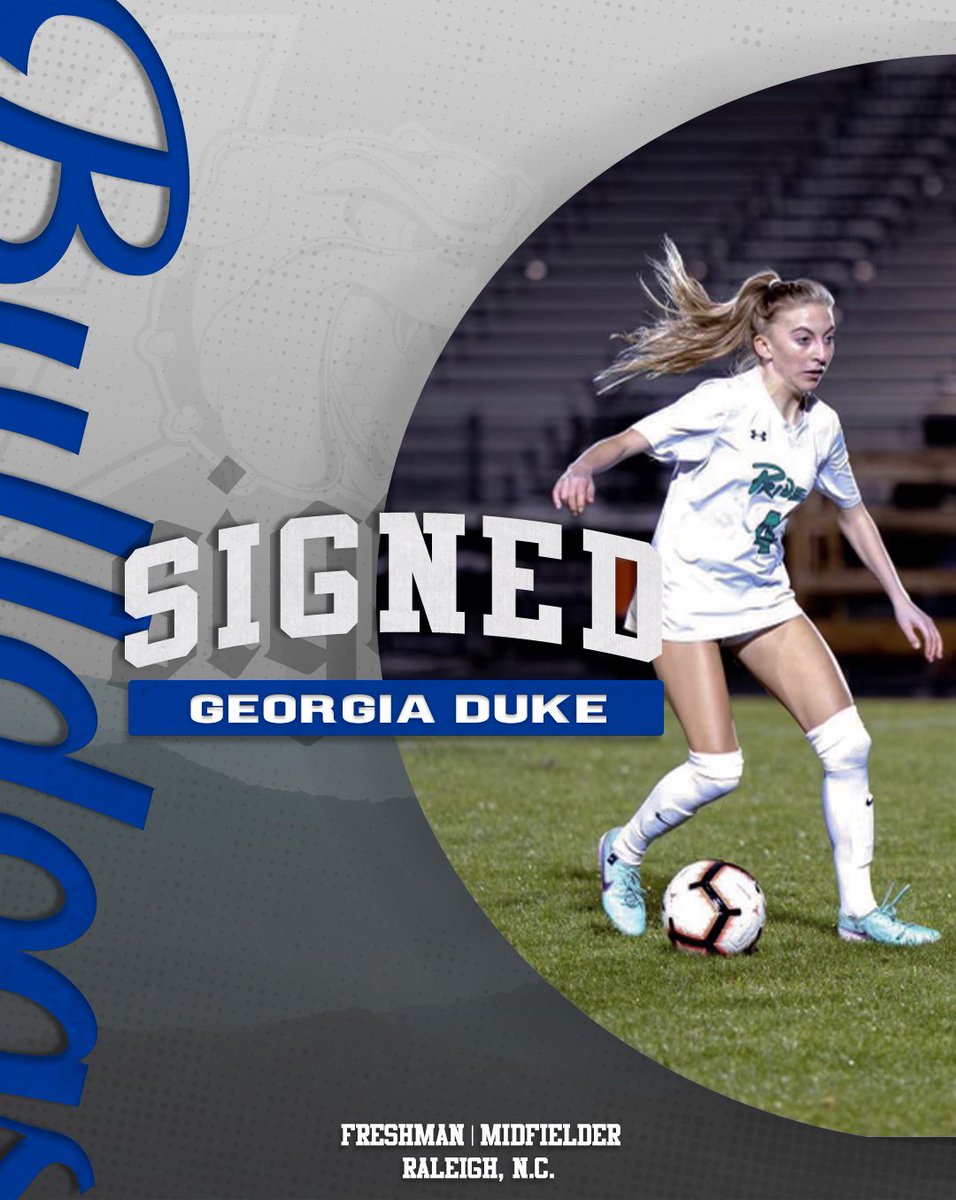 We are excited to announce our incoming Bulldogs! To start us off, give a warm welcome to Georgia Duke from Raleigh, NC. Georgia comes to us from NCFC ECNL. Welcome to the family! 🐾