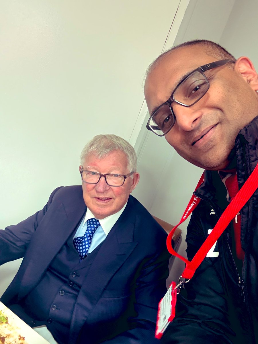 What are the odds meeting Sir Alex Ferguson best known for managing Manchester United from 1986 to 2013! At the <a href="/BarnsleyFC/">Barnsley FC</a> #Privileged
