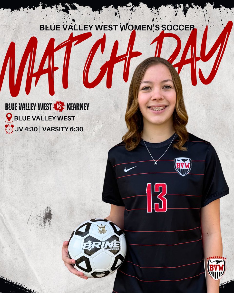 GAMEDAY! Today, we host Kearney high school. Should be nice weather and a quality game. Let’s pack the stands and support our ladies! See you all tonight!
⚽️GAMEDAY⚽️
📅 4/21/25
⏰ JV 4:30PM | V 6:30PM
🆚 Kearney H.S.
🏟️ BV West Soccer Stadium
☀️70 degrees
#Family