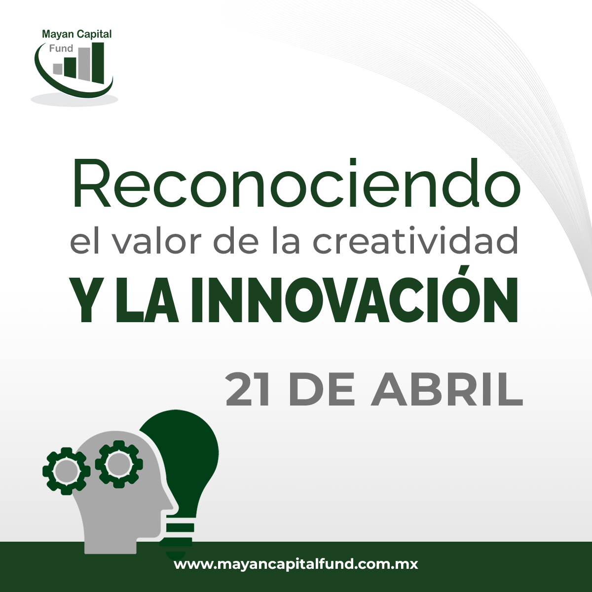 MayanCapital's tweet photo. La creatividad y la innovación impulsan el cambio y abren nuevas oportunidades. Hoy celebramos a quienes desafían lo establecido, encuentran soluciones y transforman el mundo con sus ideas. https://t.co/cMSS6T6aB7