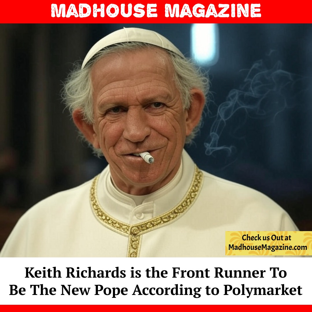 According to Polymarket, Keith Richards is the front runner at 67% to  replace Pope Francis #Pope