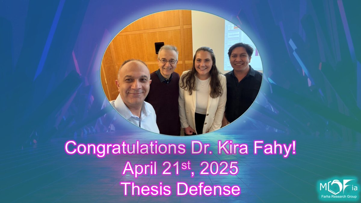 The Farha Group (@farhomies) on Twitter photo Congratulations Dr. Fahy!
We are so proud of all you have accomplished during your time at Northwestern, both inside and outside of the lab and will miss your smiling face and positivity around the Farha lab. Good luck at Abbvie!
<a href="/kirafahy/">Kira</a> <a href="/NUChemistry/">Northwestern Chemistry</a> <a href="/IINanoNU/">International Institute for Nanotechnology</a> Congratulations Dr. Fahy!
We are so proud of all you have accomplished during your time at Northwestern, both inside and outside of the lab and will miss your smiling face and positivity around the Farha lab. Good luck at Abbvie!
<a href="/kirafahy/">Kira</a> <a href="/NUChemistry/">Northwestern Chemistry</a> <a href="/IINanoNU/">International Institute for Nanotechnology</a>