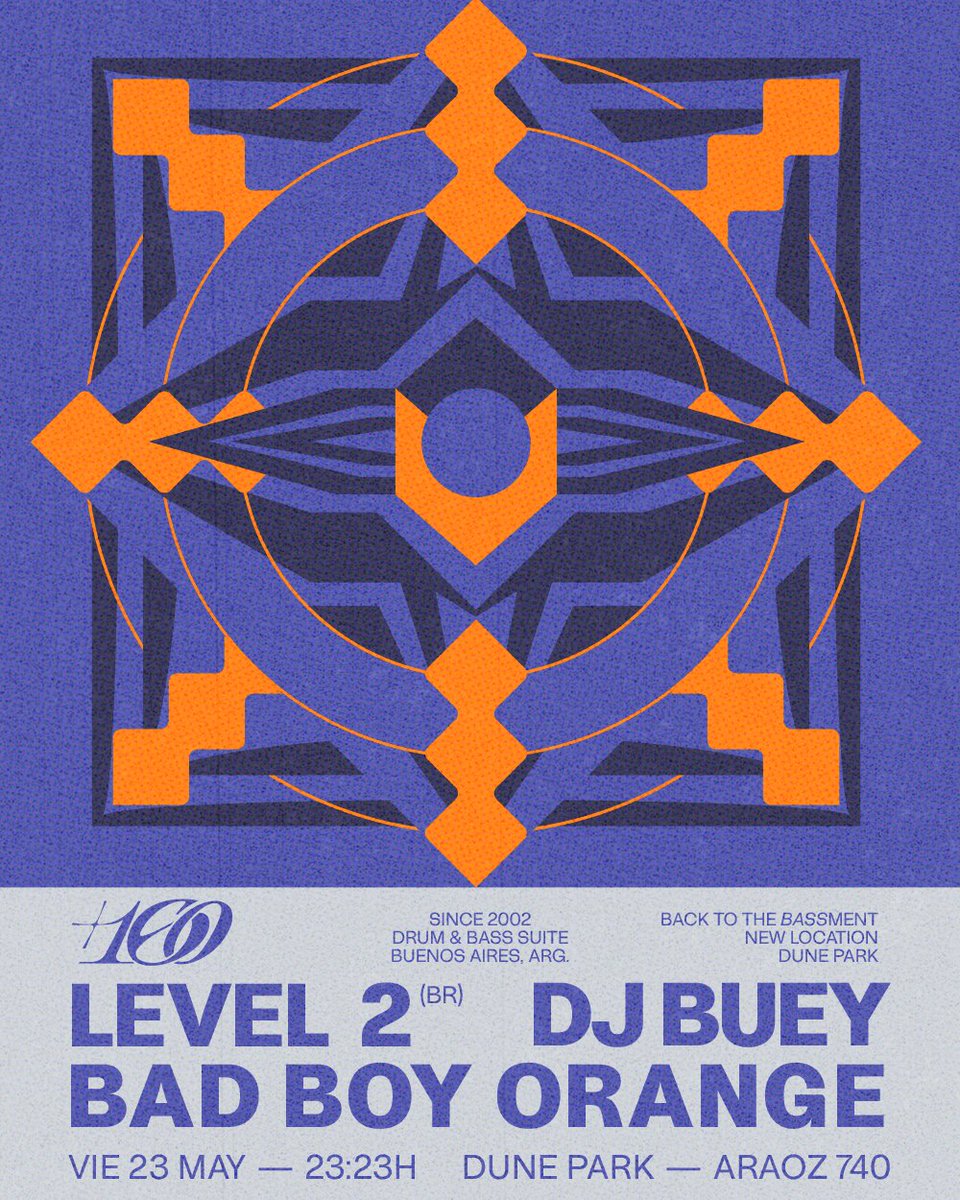 Bajamos.
A lo profundo.
Donde vibra el Drum &amp; Bass ∞
@Level2br desde Brasil ✶ @DjBuey ✶ @BadBoyOrange
23 de mayo ✸ Dune Park ✸ Buenos Aires
Tickets con descuento, son limitados! ➮
venti.com.ar/evento/160-dru…
Poster ➣ Chris O’Farrell