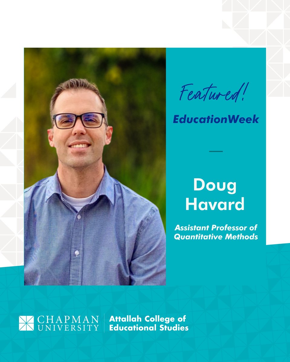 How is AP Computer Science Principles reshaping access to tech for students? Assistant Professor Doug Havard of Attallah College lends his expertise in the latest #EducationWeek feature. 

loom.ly/U_-Lmnk

#AttallahCollege #ChapmanU