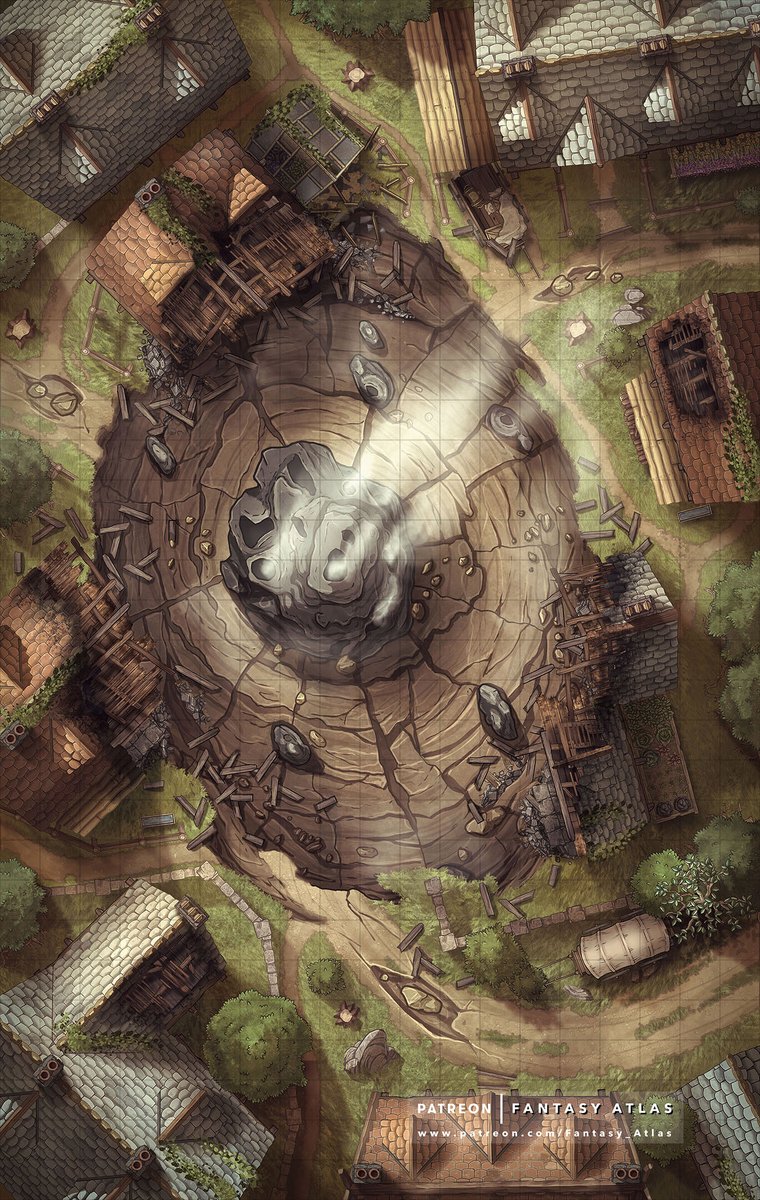 You can't park that there mate ... 

You can check out this destroyed hamlet, and it's may variations, out over here - patreon.com/posts/sablecro…