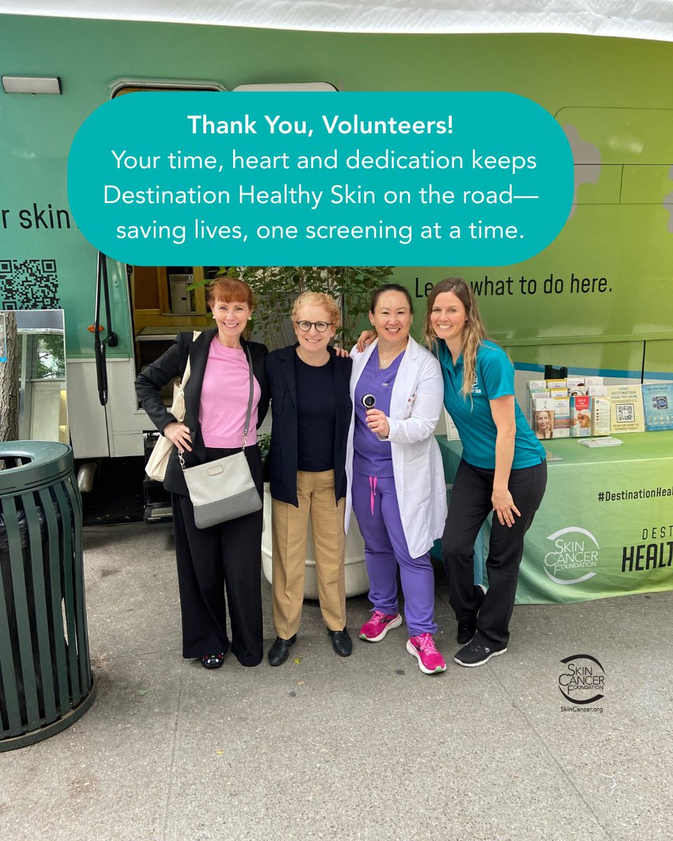During #NationalVolunteerMonth and every month of the year, we are grateful to our volunteer dermatologists who make Destination Healthy Skin, and all of our education programs, possible. Every good thing we do, is all because of you!