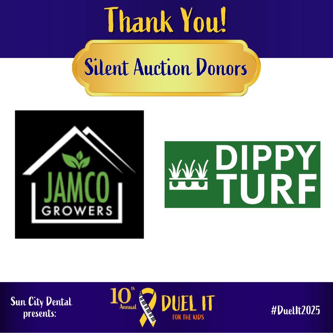 A big shoutout to Jamco (Traeger grill) and Dippy Turf (lawn care gift certificate) for bringing the backyard vibes to our silent auction! Thanks for helping our bidders dream up the ultimate outdoor upgrade. #DuelIt2025