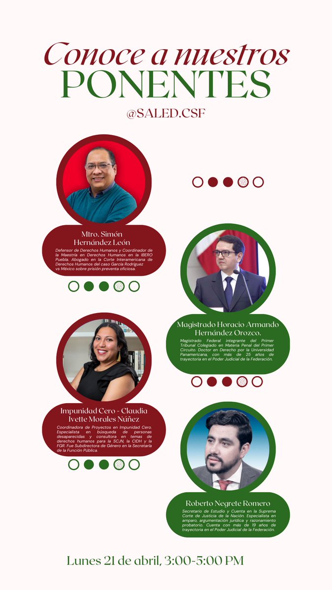 hele_simon's tweet photo. Agradezco a la #SALED del @Tec_CSF la invitación a su “Foro de Derecho Penal”, en que compartiré mesa con el magistrado Horacio Hernández Orozco, Roberto Negrete Romero, secretario de estudio en la @SCJN y Claudia Morales, de @ImpunidadCeroMx https://t.co/29vwlC5HHd