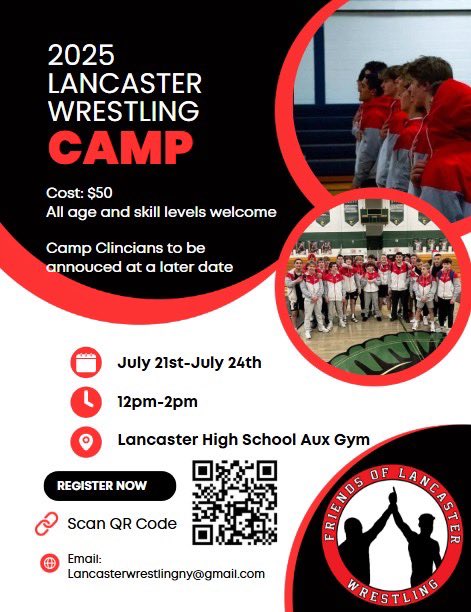 We have finalized our summer camp dates. Please use the QR code to register