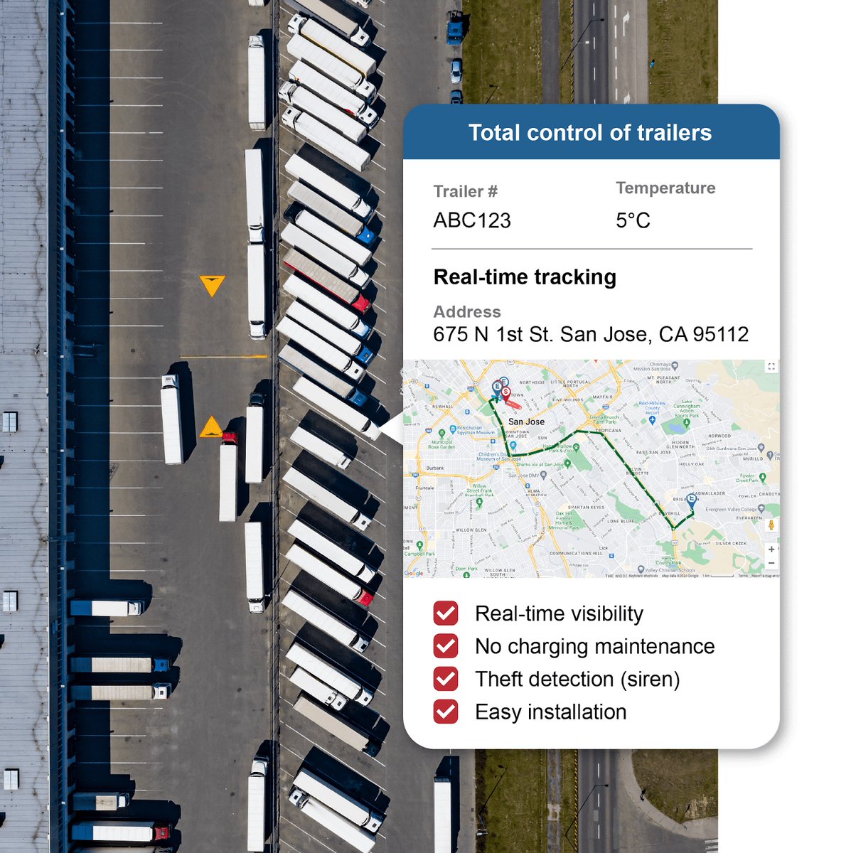 FleetUp's tweet image. 🔋 No recharging. No downtime.

FleetUp’s solar-powered trailer tracker gives you:
📍 GPS location
⏱ ETA updates
📦 Load status in real-time
Smarter asset ops start here → FleetUp.com

#simplifiedlogistics #fleetup #gpstracking #fleet